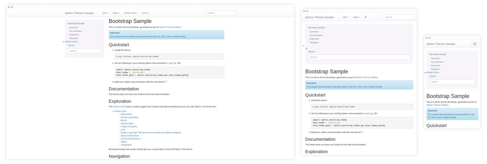 Screenshot for Bootstrap