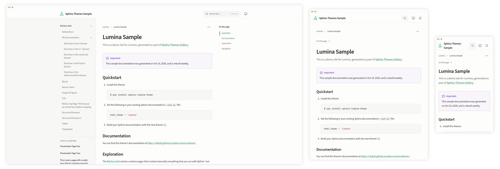 Screenshot for Lumina
